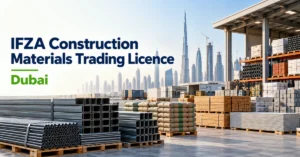 Image of IFZA licence for Construction Materials Trading in Dubai