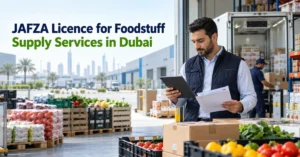 Image of JAFZA licence for Foodstuff Supply Services in Dubai, UAE