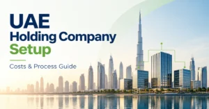 Image of UAE Holding Company Setup guide covering registration costs, jurisdiction options and business planning with Ripple.